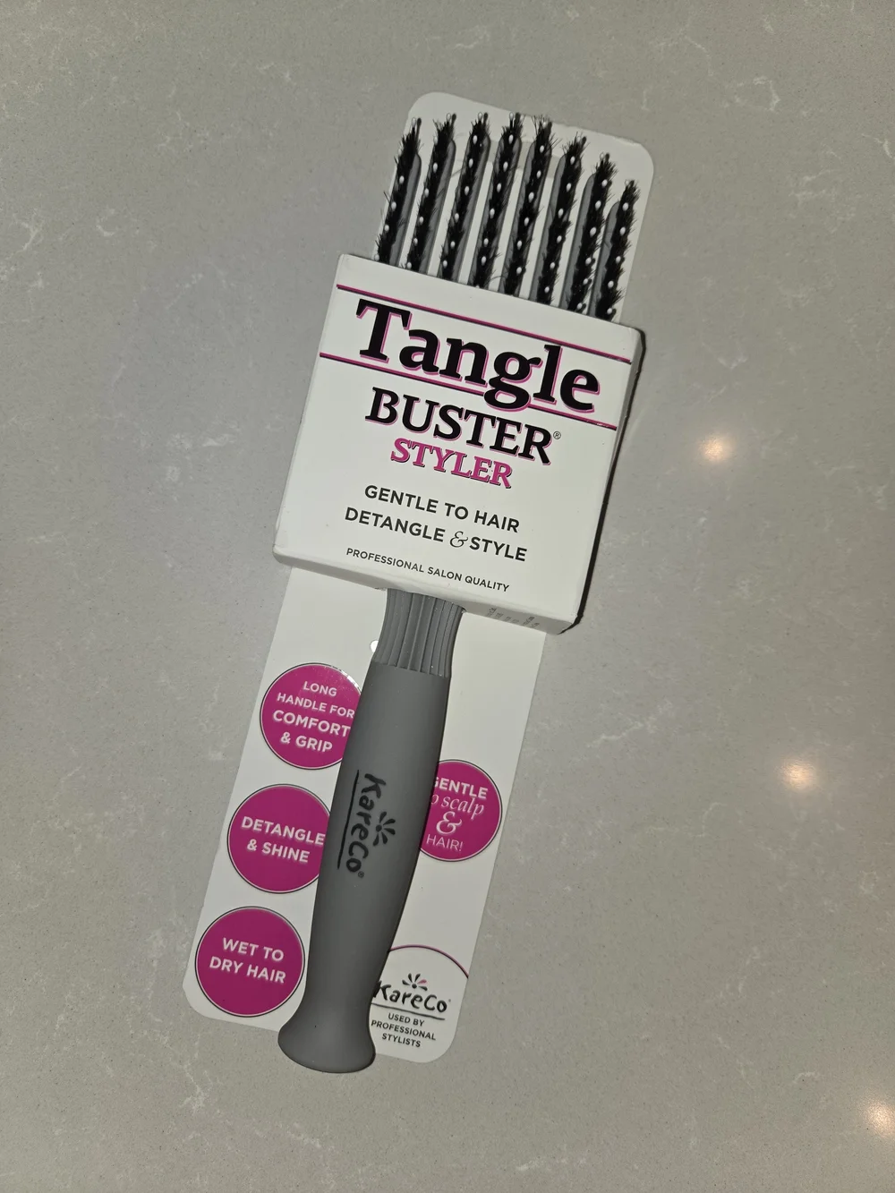 KareCo Tangle Buster Styler HAIR BRUSH Brand New Salon Quality Beauty
